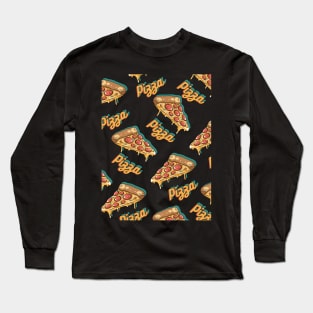 Tasty pizza slyce pattern Long Sleeve T-Shirt